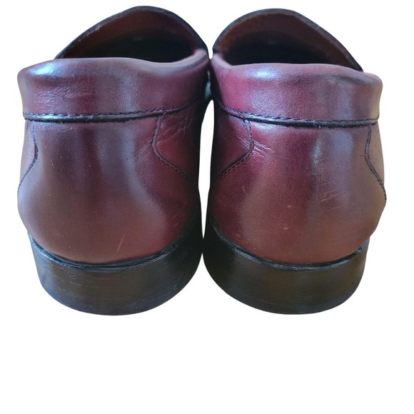 Allen Edmonds CAVANAUGH‎ Oxblood Leather Pinch Penny Classic Loafers 10B USA main image 8